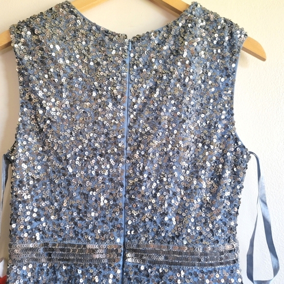 Mac Duggal Blue Sequin Gown - Picture 9 of 13